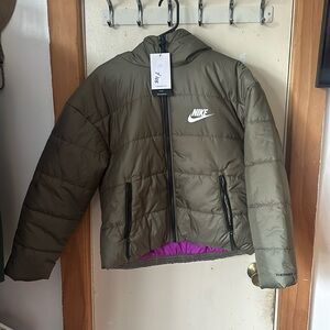 Nike Sportswear Therma Fit Repel Hooded Big Logo Jacket Womens-sz-xl DJ6995-223